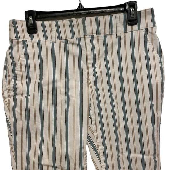 Loft Size 6 Striped Straight Leg Slacks - Picture 2 of 11
